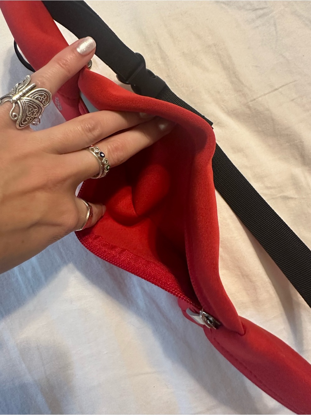 Free People Workout Belt in Red - Picture 5 of 7